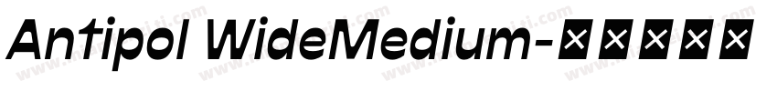 Antipol WideMedium字体转换